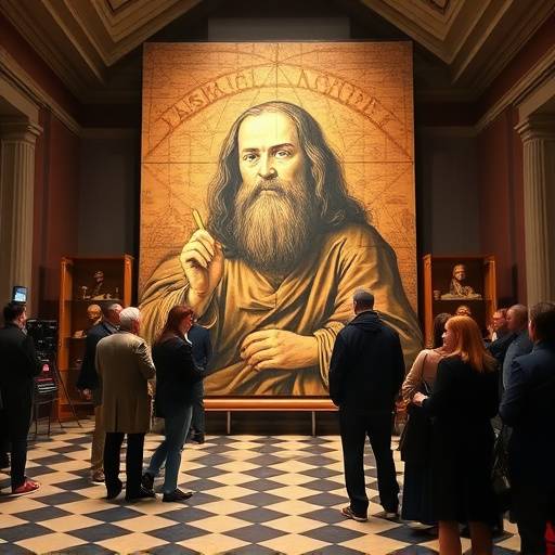 Inaugurazione della mostra di Leonardo da Vinci al Palazzo Reale di Milano.