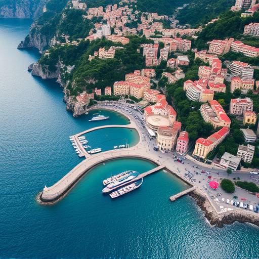 La Costiera Amalfitana vista dall'alto